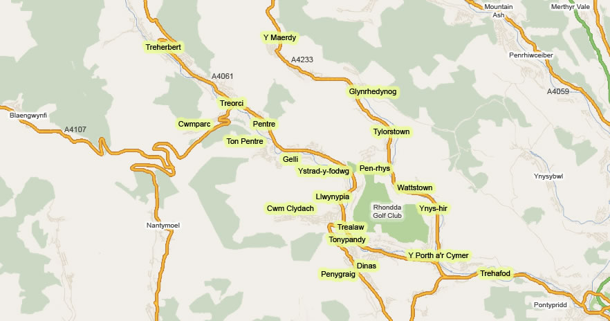 Rhondda Map