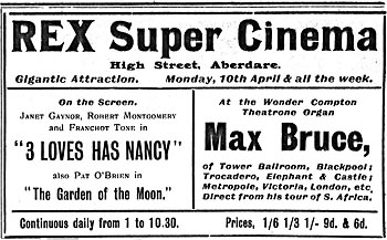 Rex Cinema Advertisment