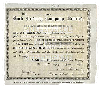 Shares Certificate