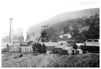 Lletty Shenkin Colliery which operated until late in the Twentieth Century