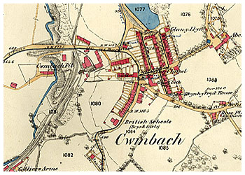 bernant-y-Groes Pit is shown on this 1868 OS map marked as Cwmbach Pit by which name it was then known.
