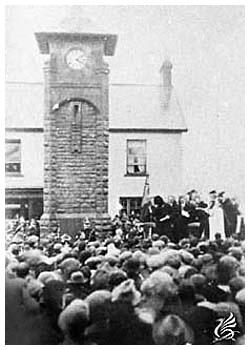 Unveiling of the War Memorial January