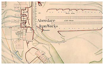 Aberdare ironworks map