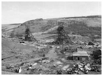 The remains of Maerdy Colliery 1991