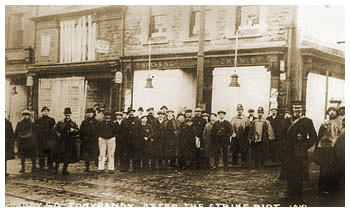 Tonypandy Square after the riots 1910 
