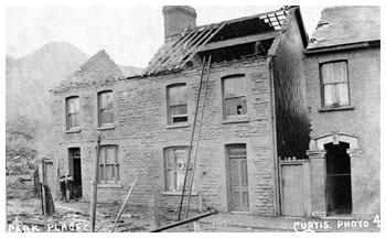 Damage to houses in Park Place 