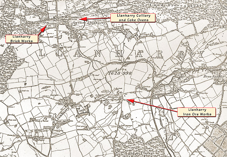 Llanharry Works Map