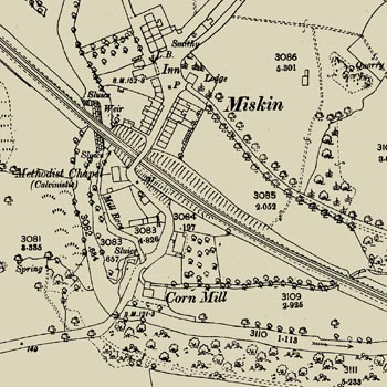 1874/1876 map of Miskin