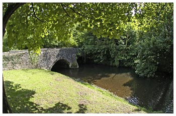 The old bridge Miskin near the mill race