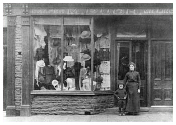 Pugh's Drapers shop - the family emigrated to Canada during the 1926 strike